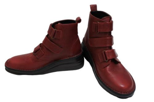 【インコルジェ8748 ワイン】ソフトレザーベルトブーツ